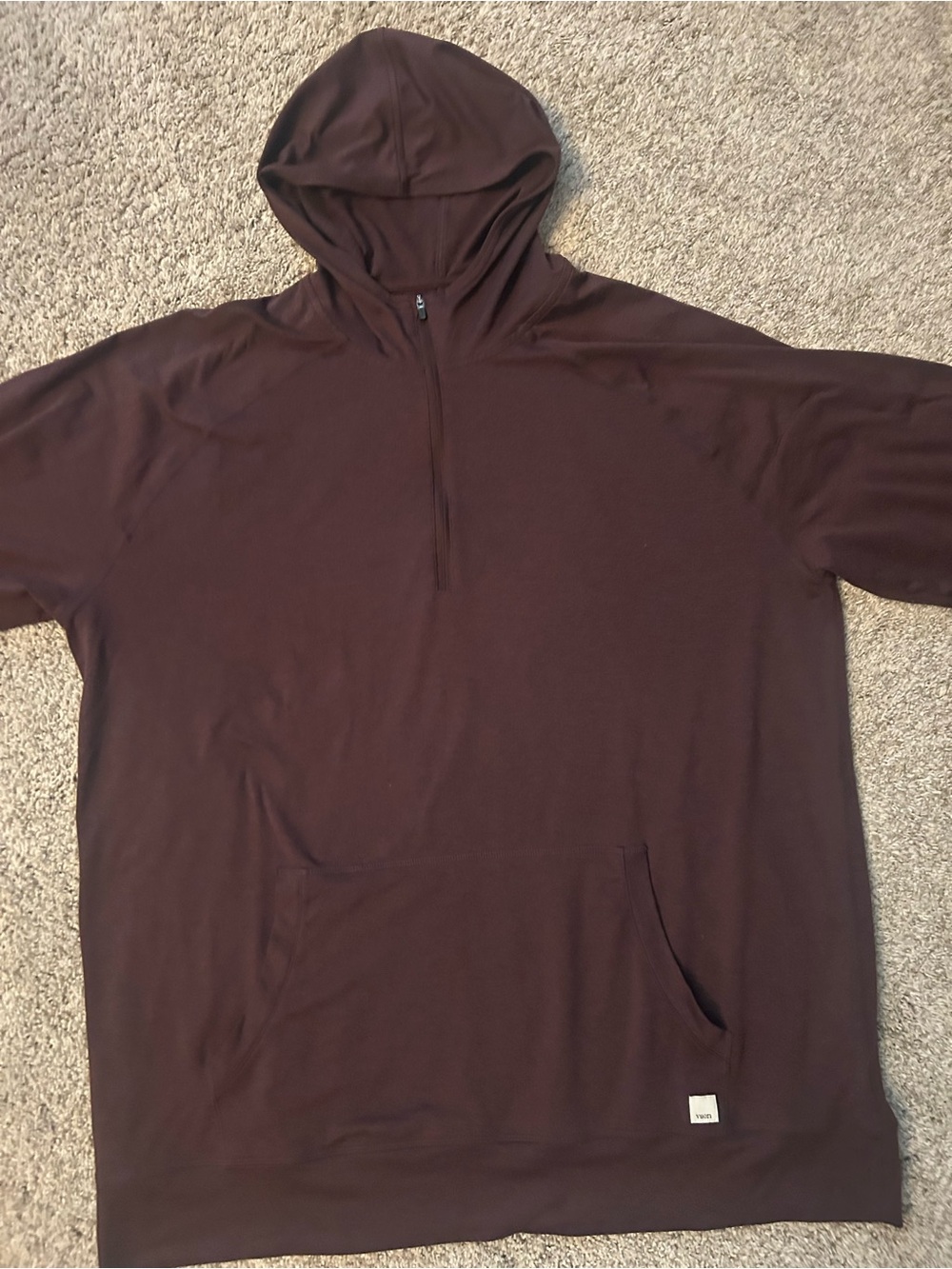 Vuori DreamKnit Halo Performance Hoodie 2.0 Brown XXL
